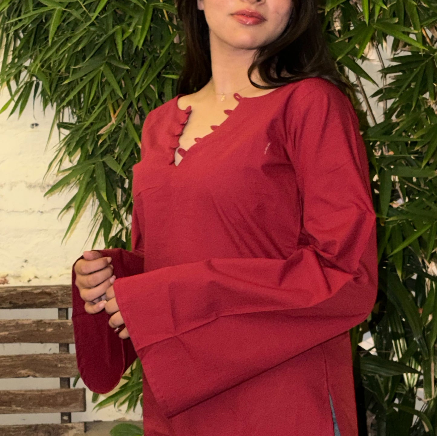 Tina Short Kurti // Red