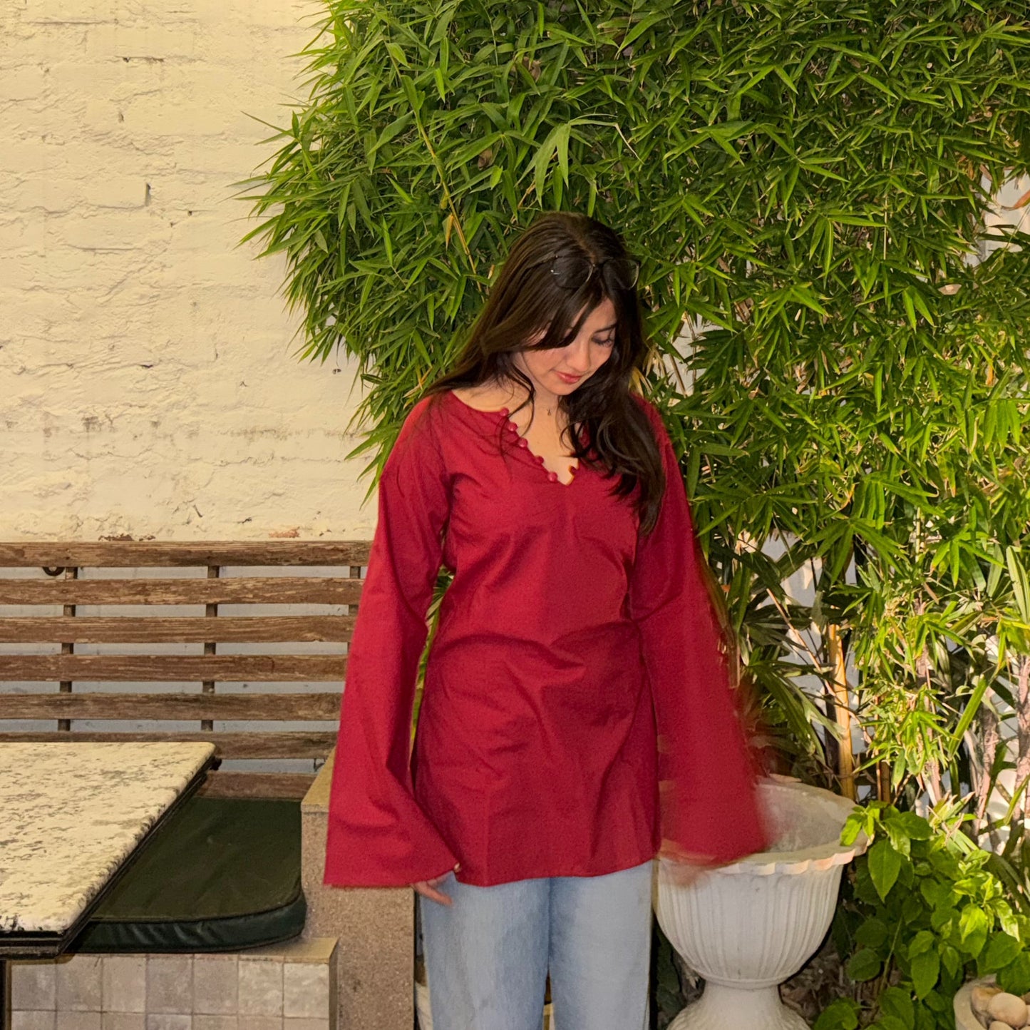 Tina Short Kurti // Red