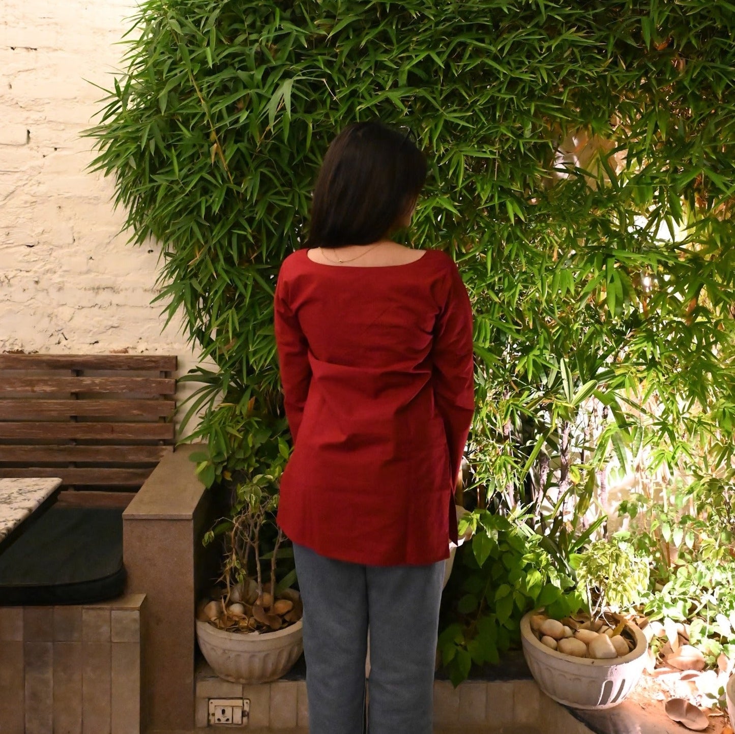 Tina Short Kurti // Red