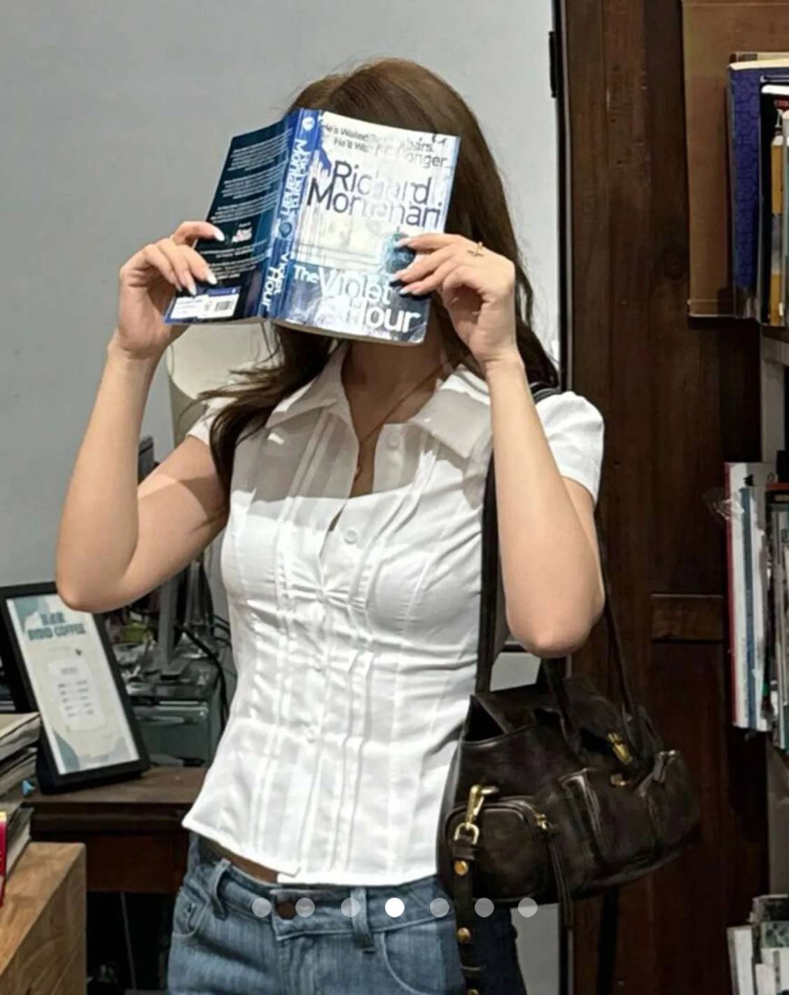 Gathered Placket Blouse // White