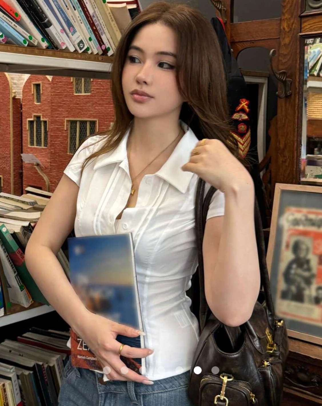 Gathered Placket Blouse // White