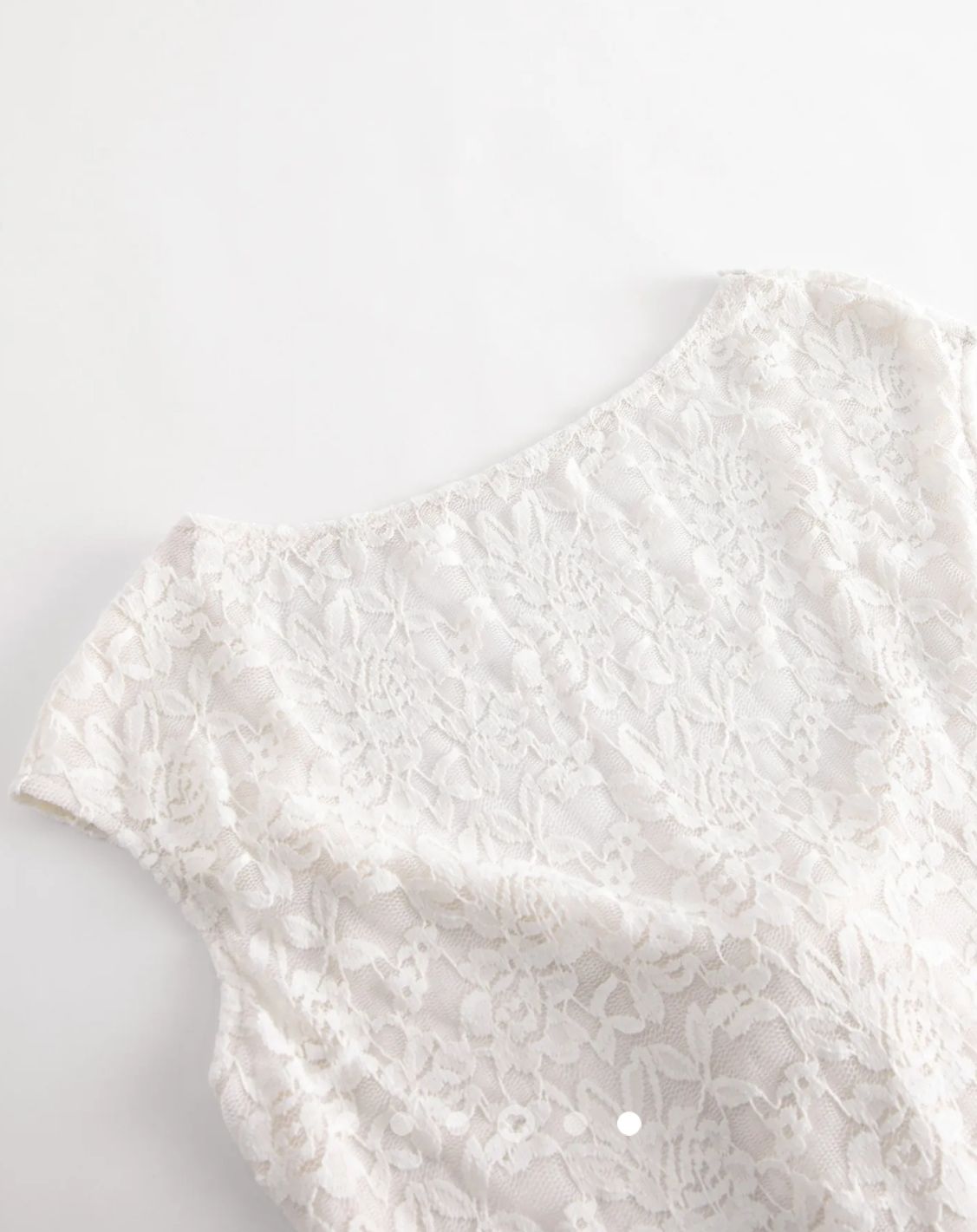 Lace Back Tie Crop Top // Apricot