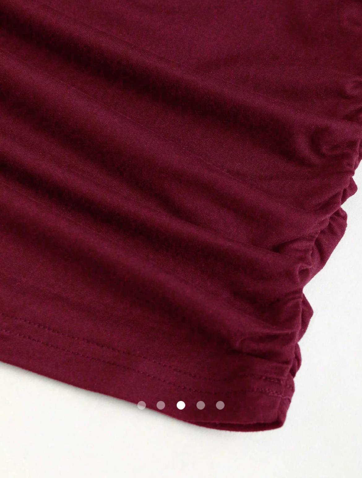Backless Bodycon Dress // Burgundy