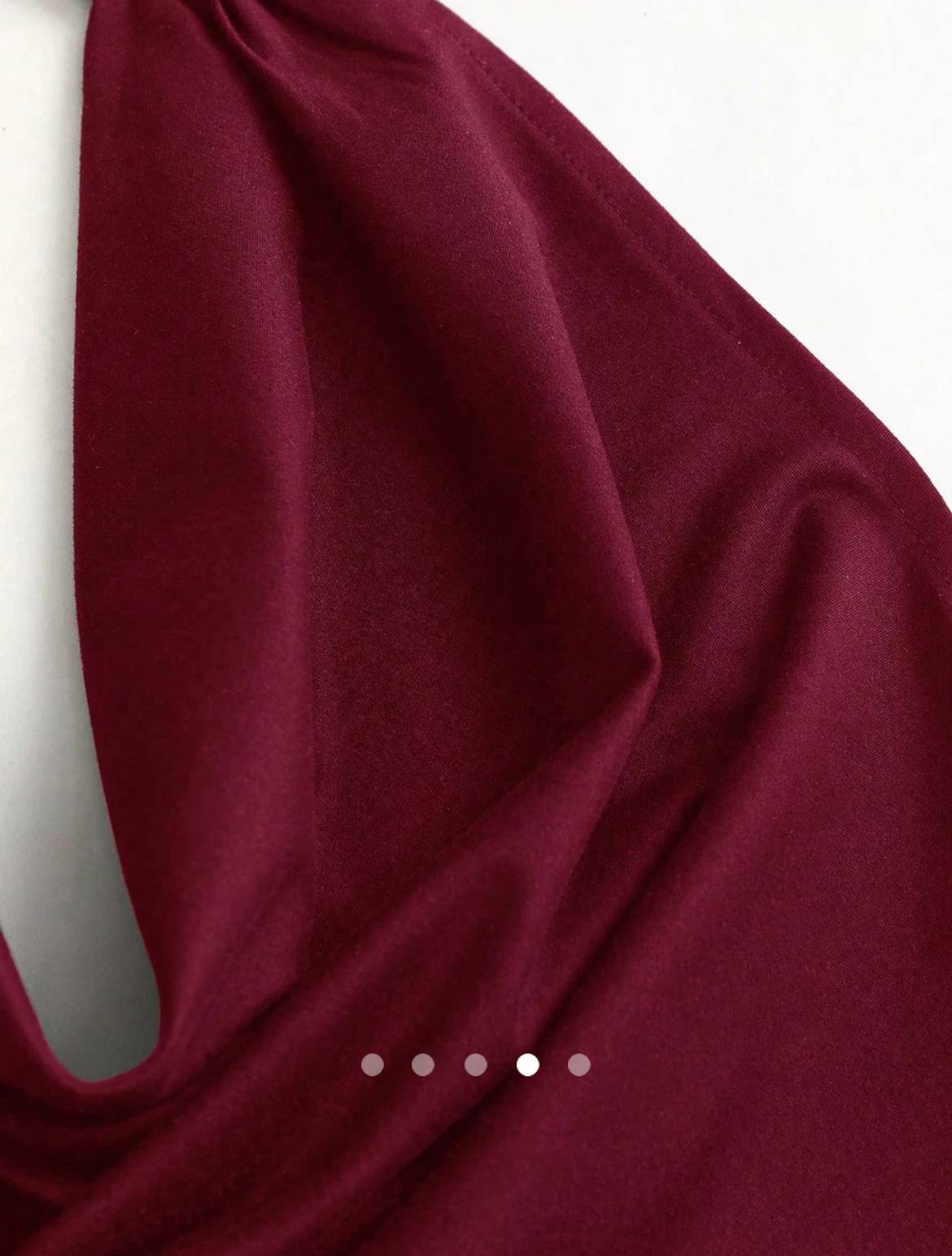 Backless Bodycon Dress // Burgundy