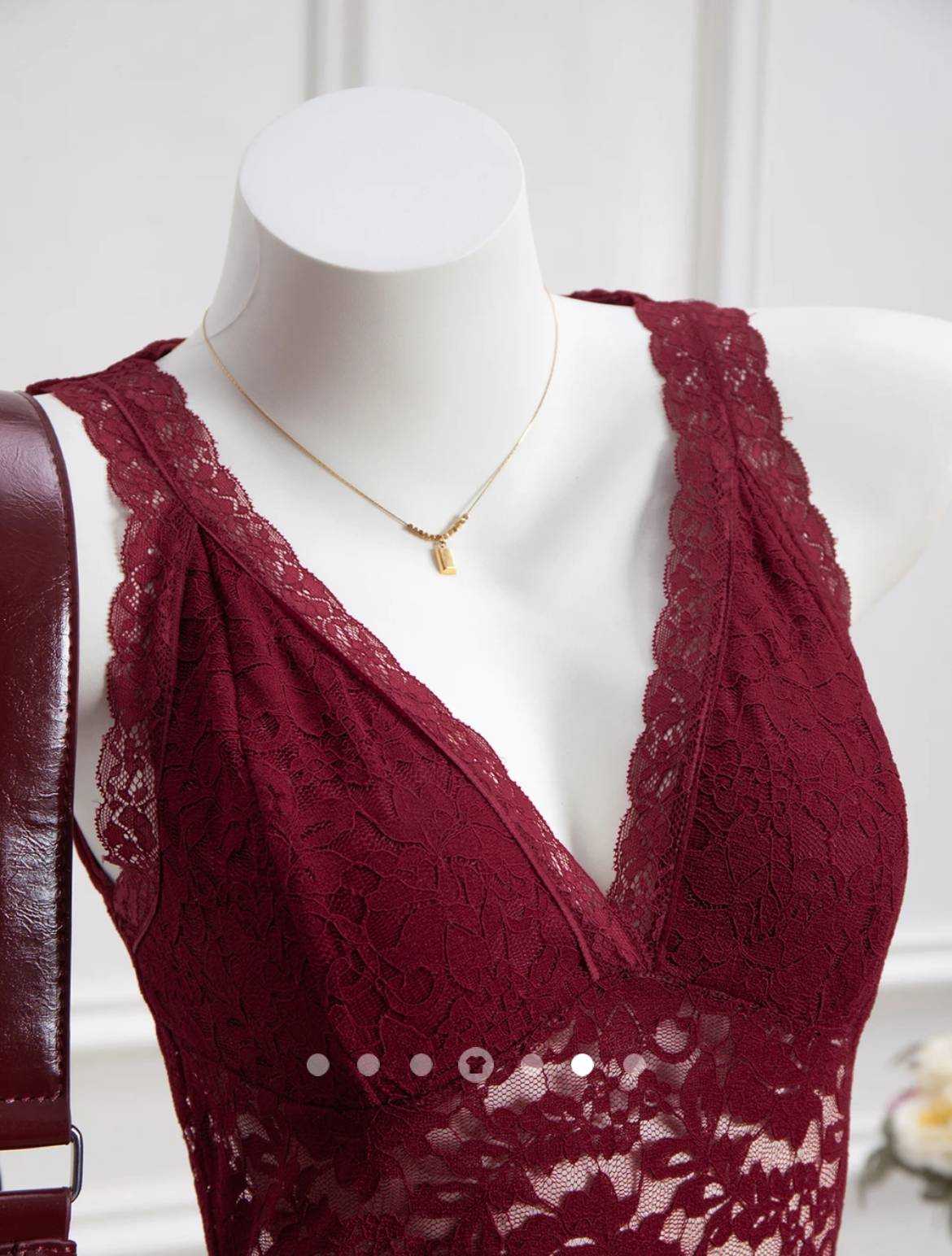 Sheer Tank Top // Burgundy
