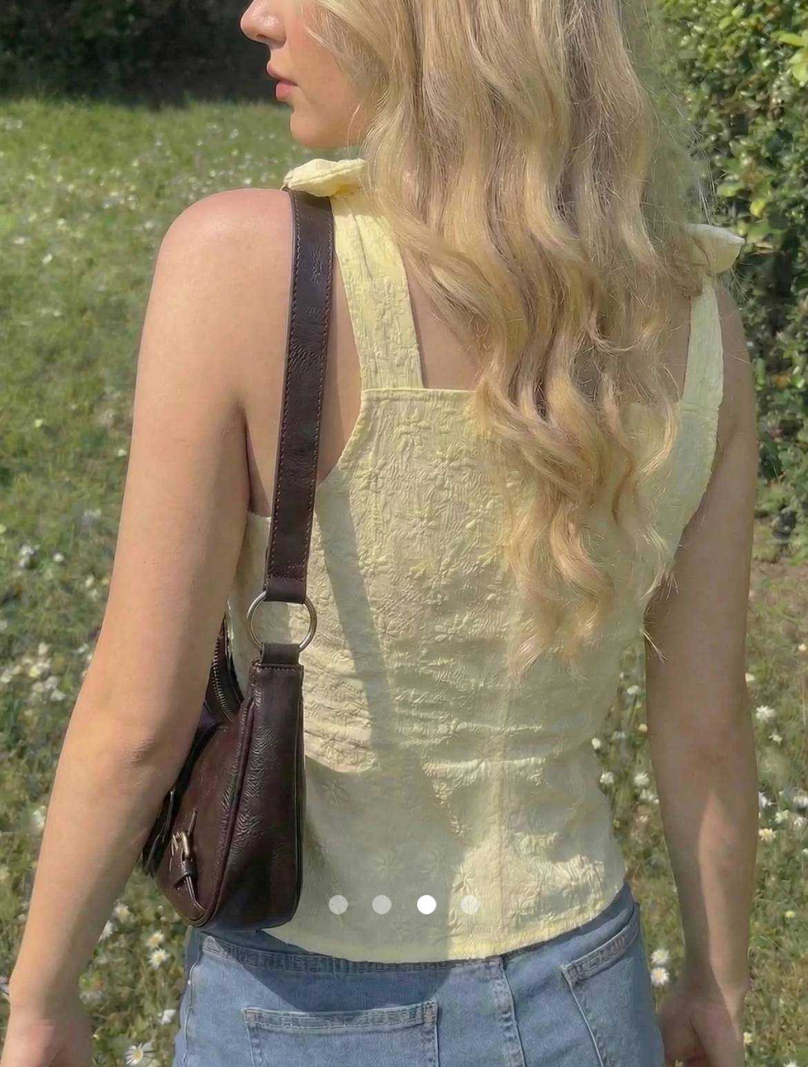 Bow Tank Top // Yellow