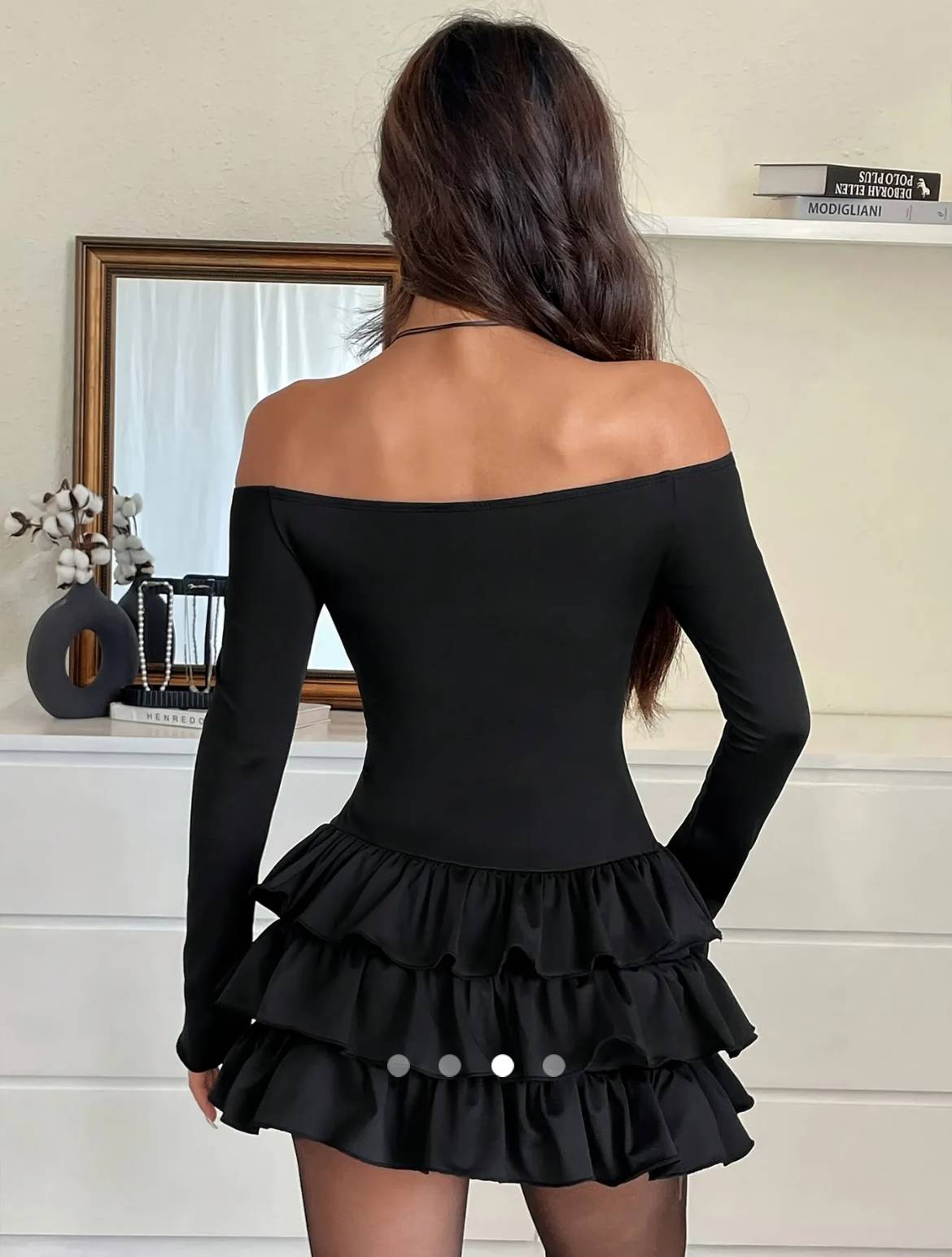 Ruffle Tube Dress // Black