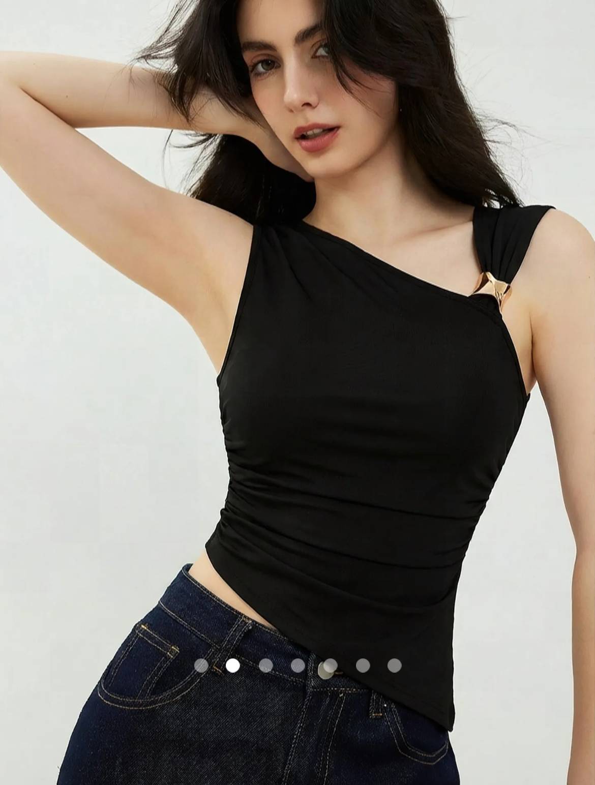 Asymmetric Tank Top 002 // Black