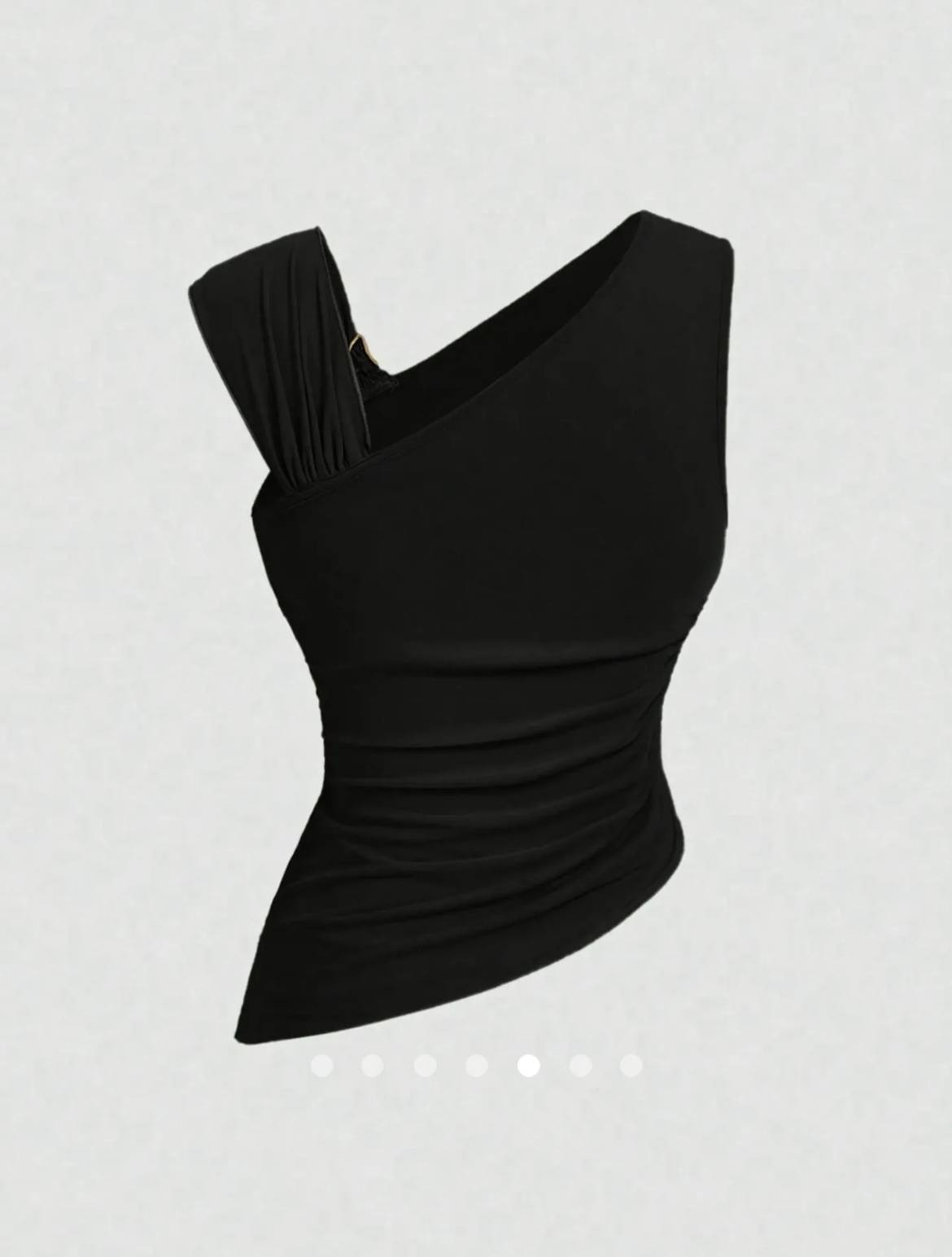 Asymmetric Tank Top 002 // Black
