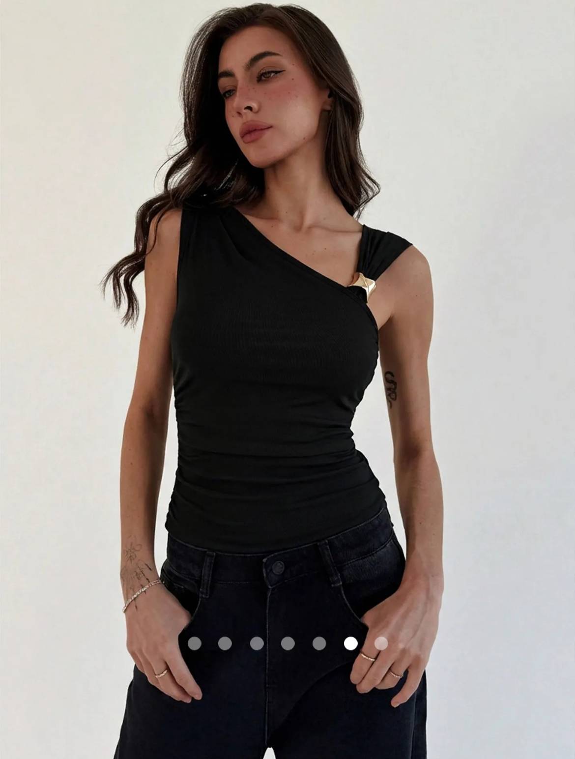 Asymmetric Tank Top 002 // Black