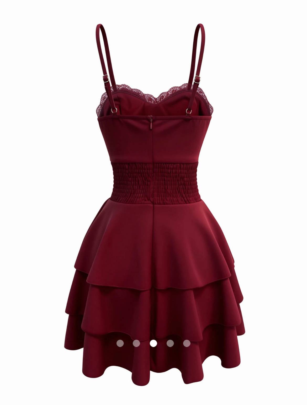 Bow A-Line Dress 002 // Burgundy