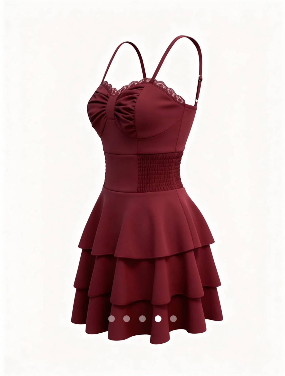Bow A-Line Dress 002 // Burgundy