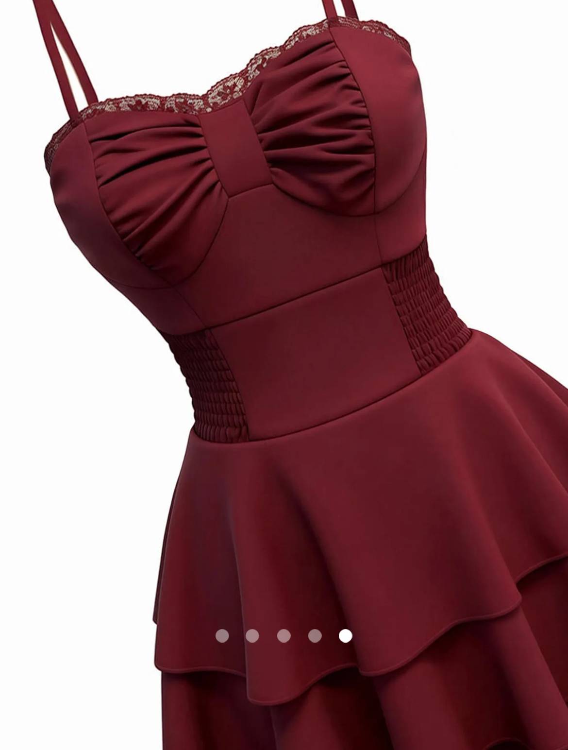 Bow A-Line Dress 002 // Burgundy