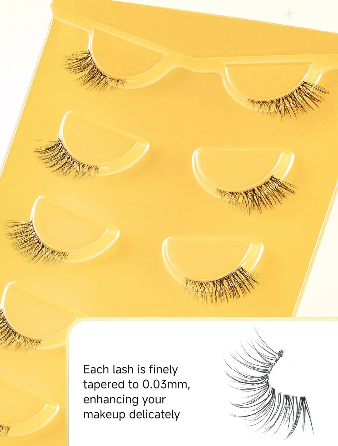 5pairs Elongated Tail Eyelash