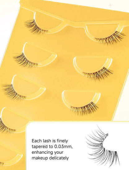 5pairs Elongated Tail Eyelash