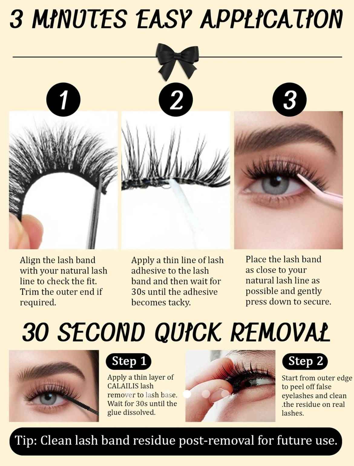 5pairs Elongated Tail Eyelash