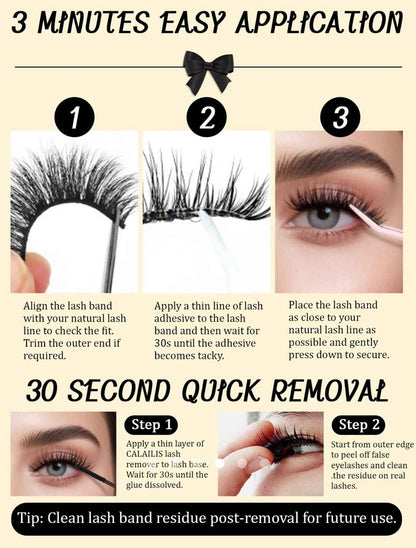 5pairs Elongated Tail Eyelash