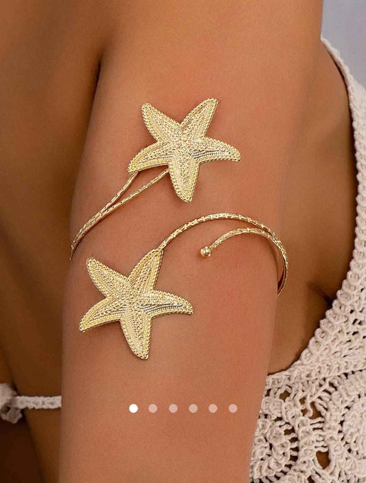 Starfish Arm Cuff // Gold