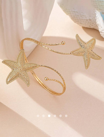 Starfish Arm Cuff // Gold