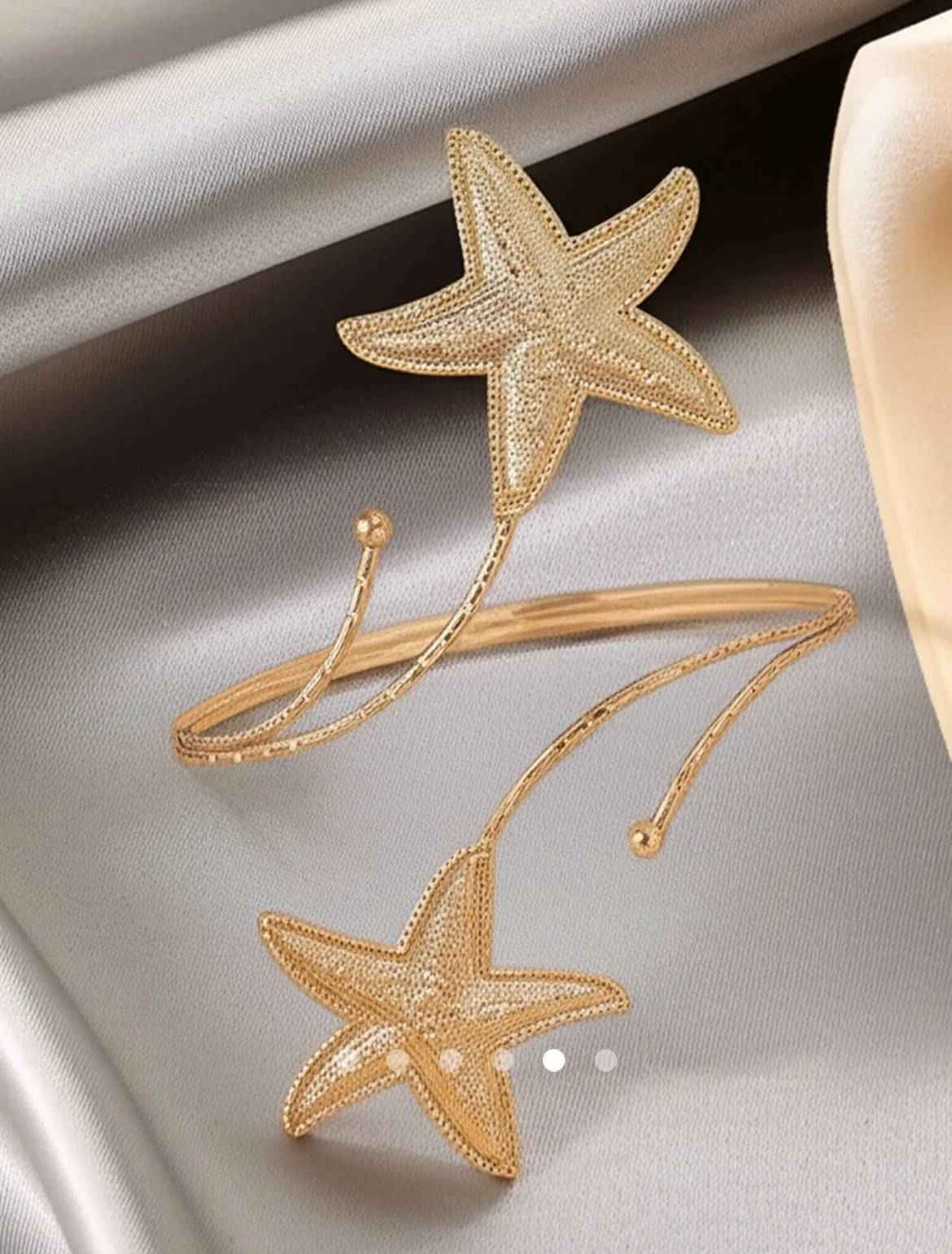 Starfish Arm Cuff // Gold