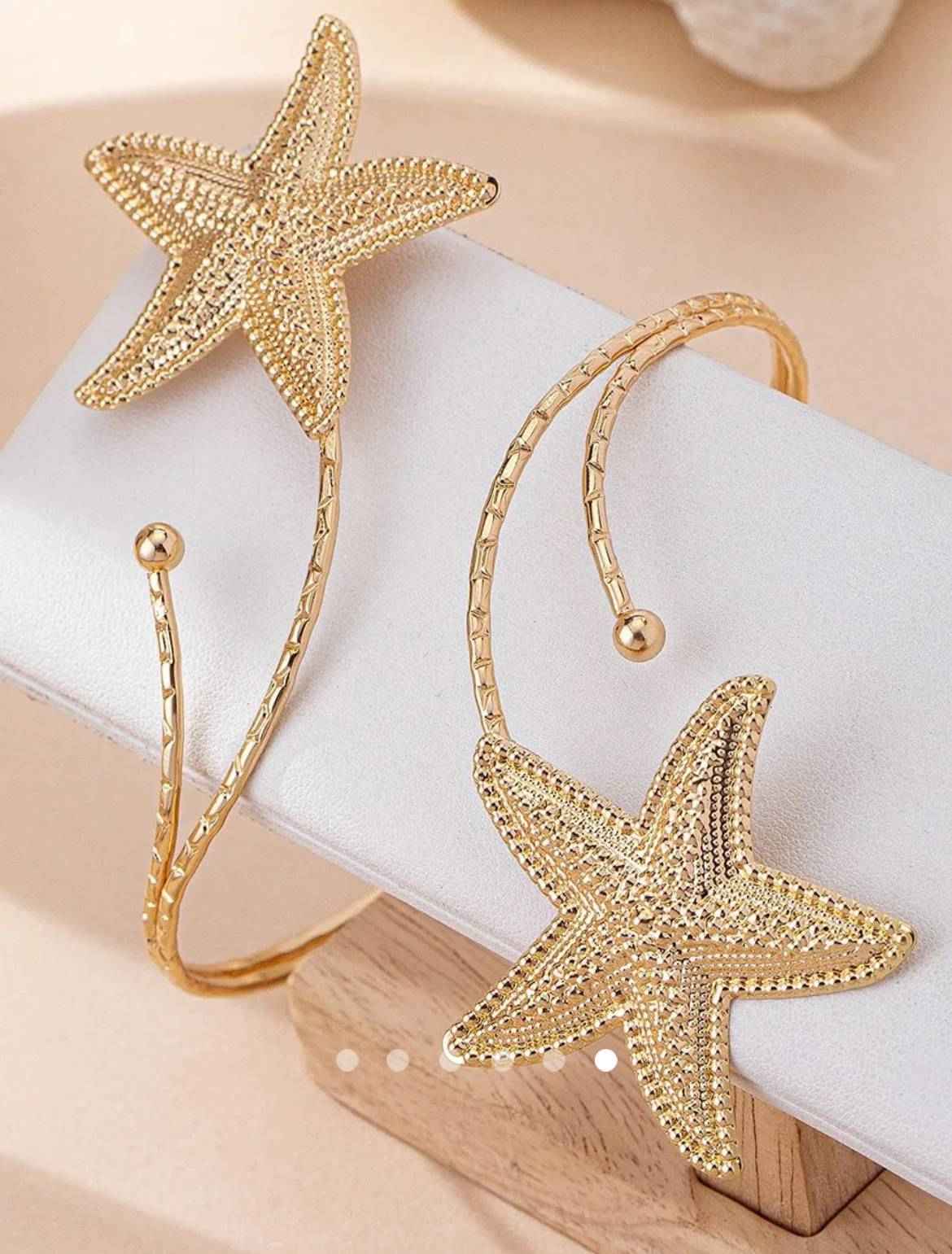 Starfish Arm Cuff // Gold