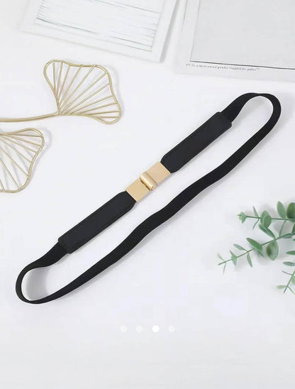 Metal Detail Belt 004 // Black