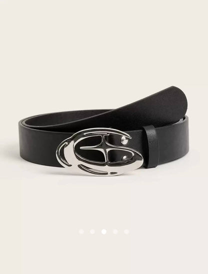 Metal Detail Belt 003 // Black