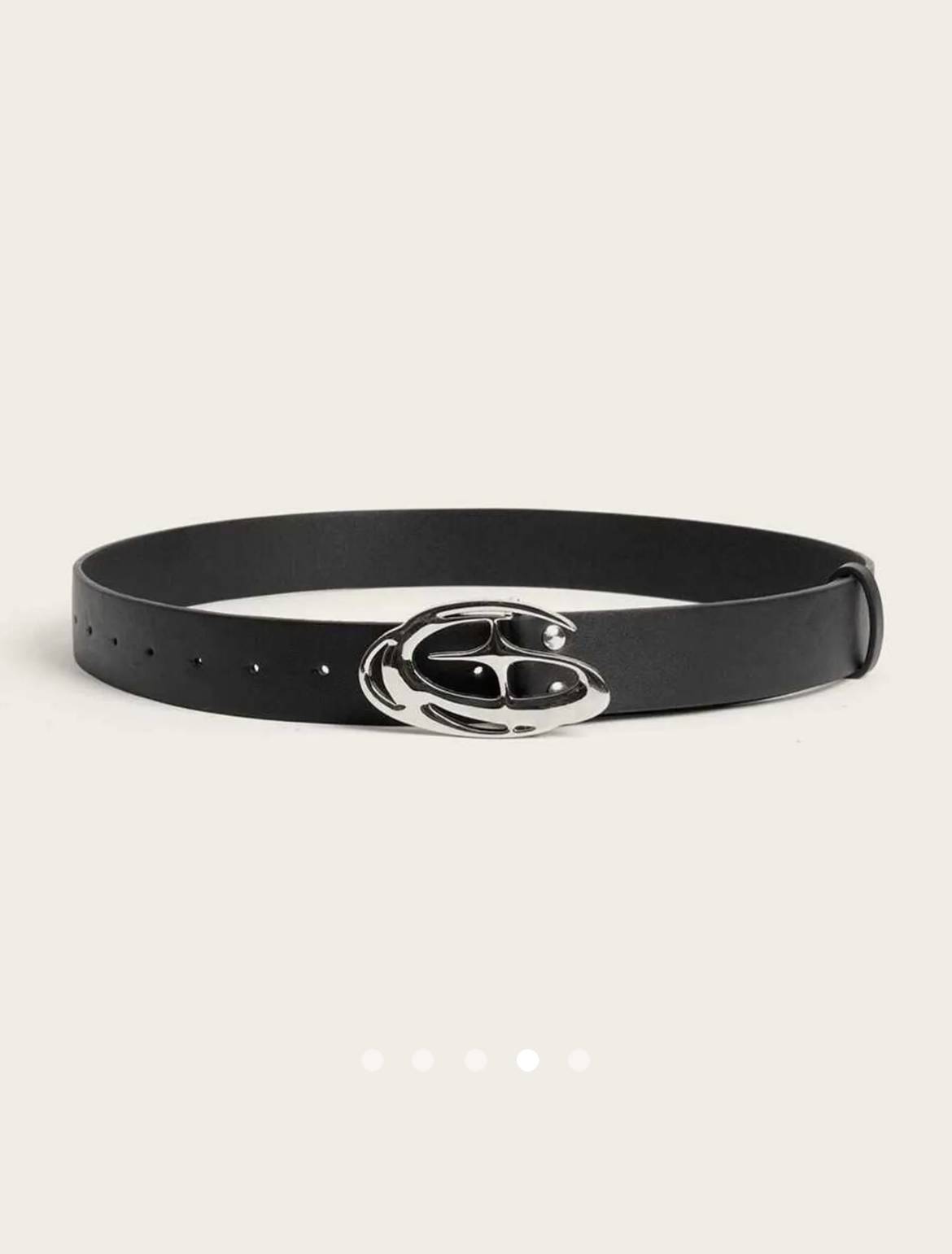 Metal Detail Belt 003 // Black