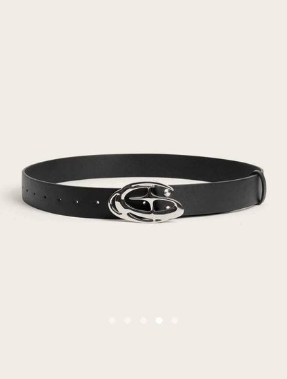 Metal Detail Belt 003 // Black