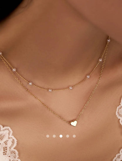 Multi Layer Necklace 006 // Gold