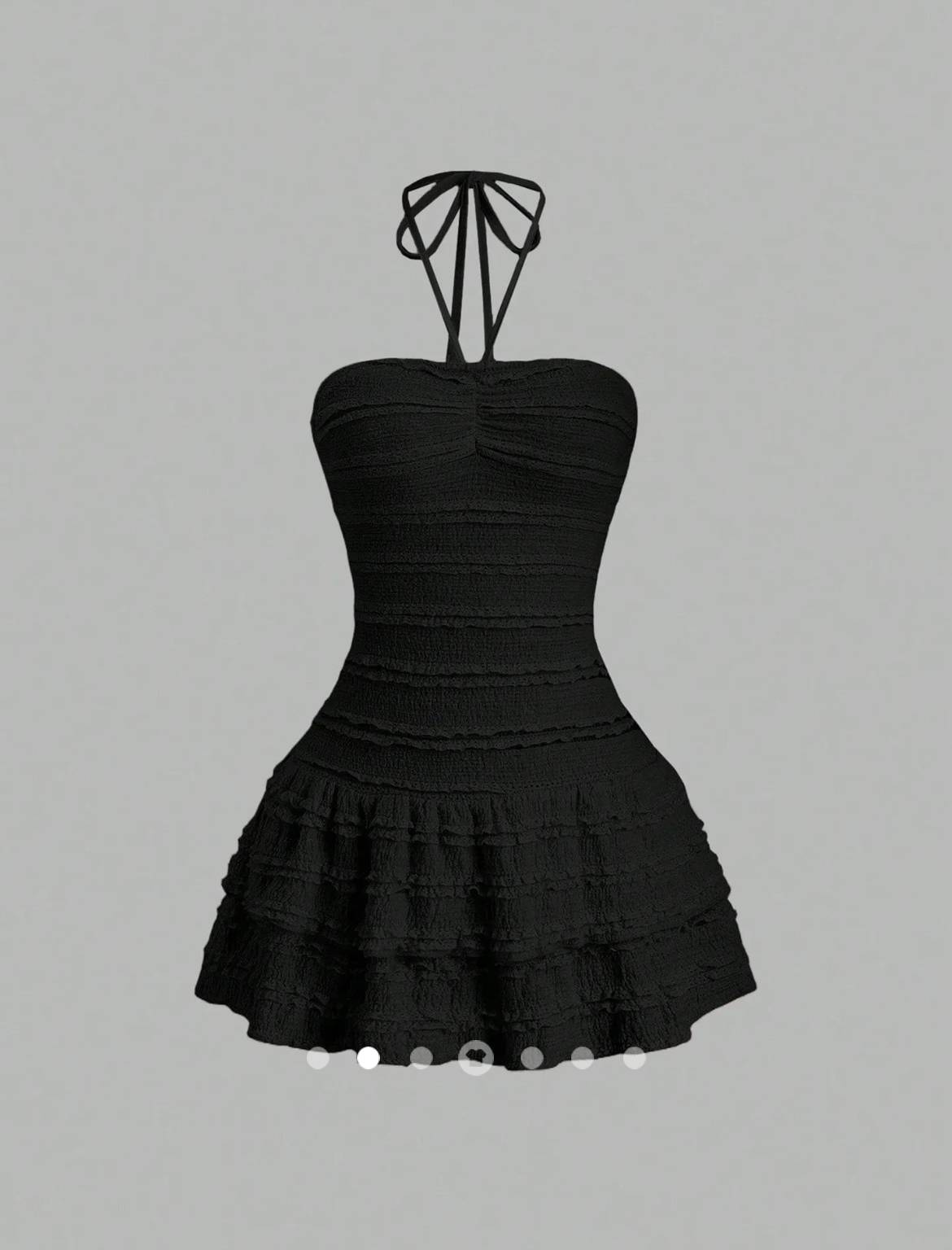 Backless A-Line Dress 001 // Black