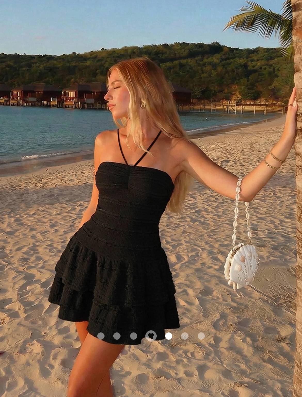 Backless A-Line Dress 001 // Black