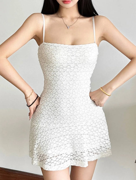 Sheer Slip Dress // White