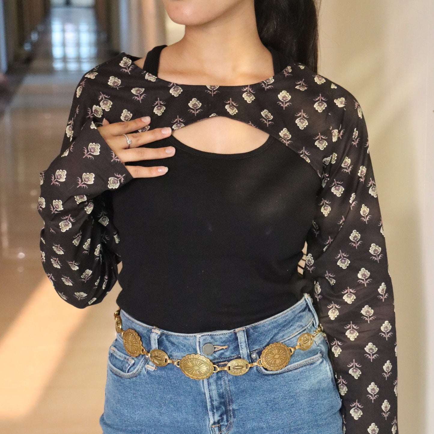 Kaya Convertible Short Kurti // Black