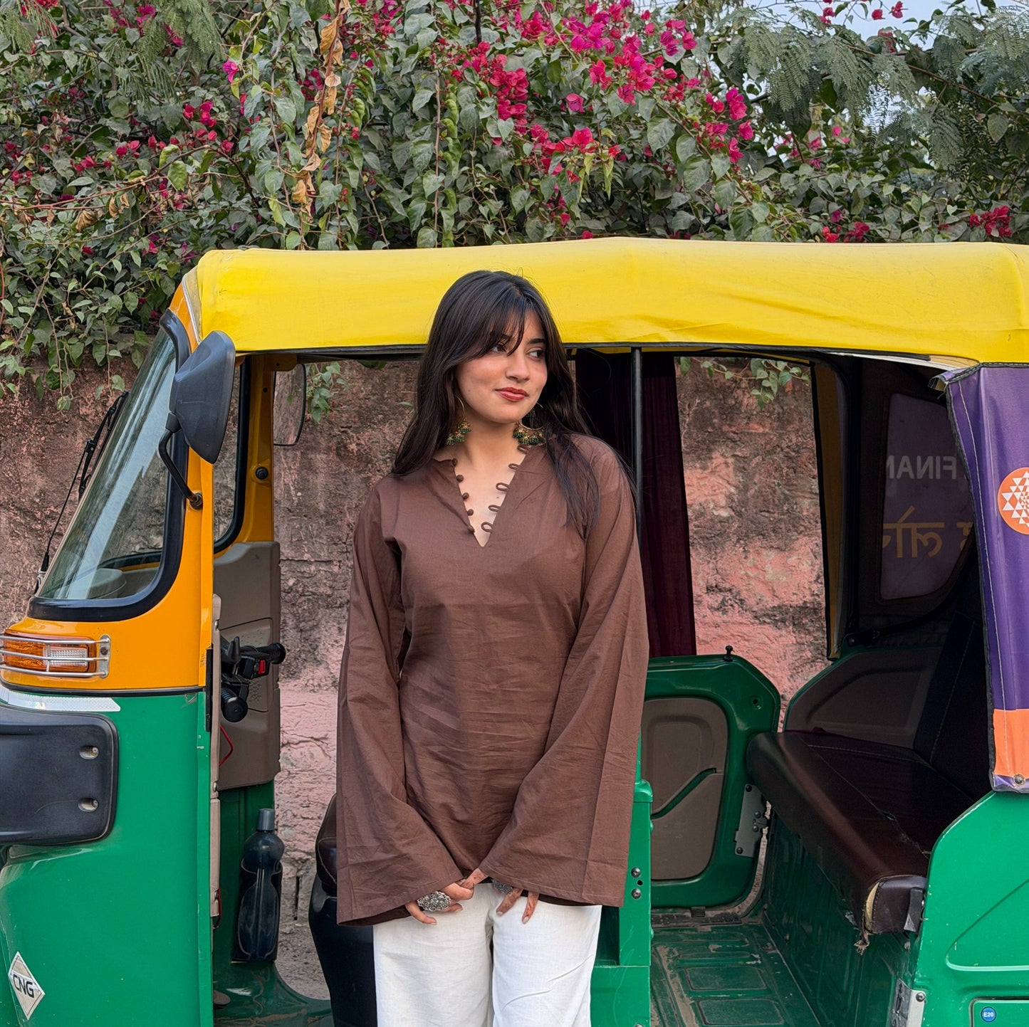 Heer Short Kurti // Brown