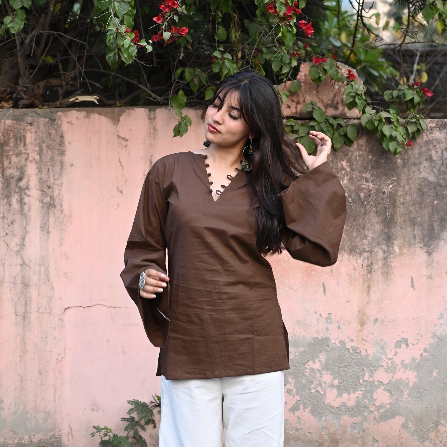 Heer Short Kurti // Brown