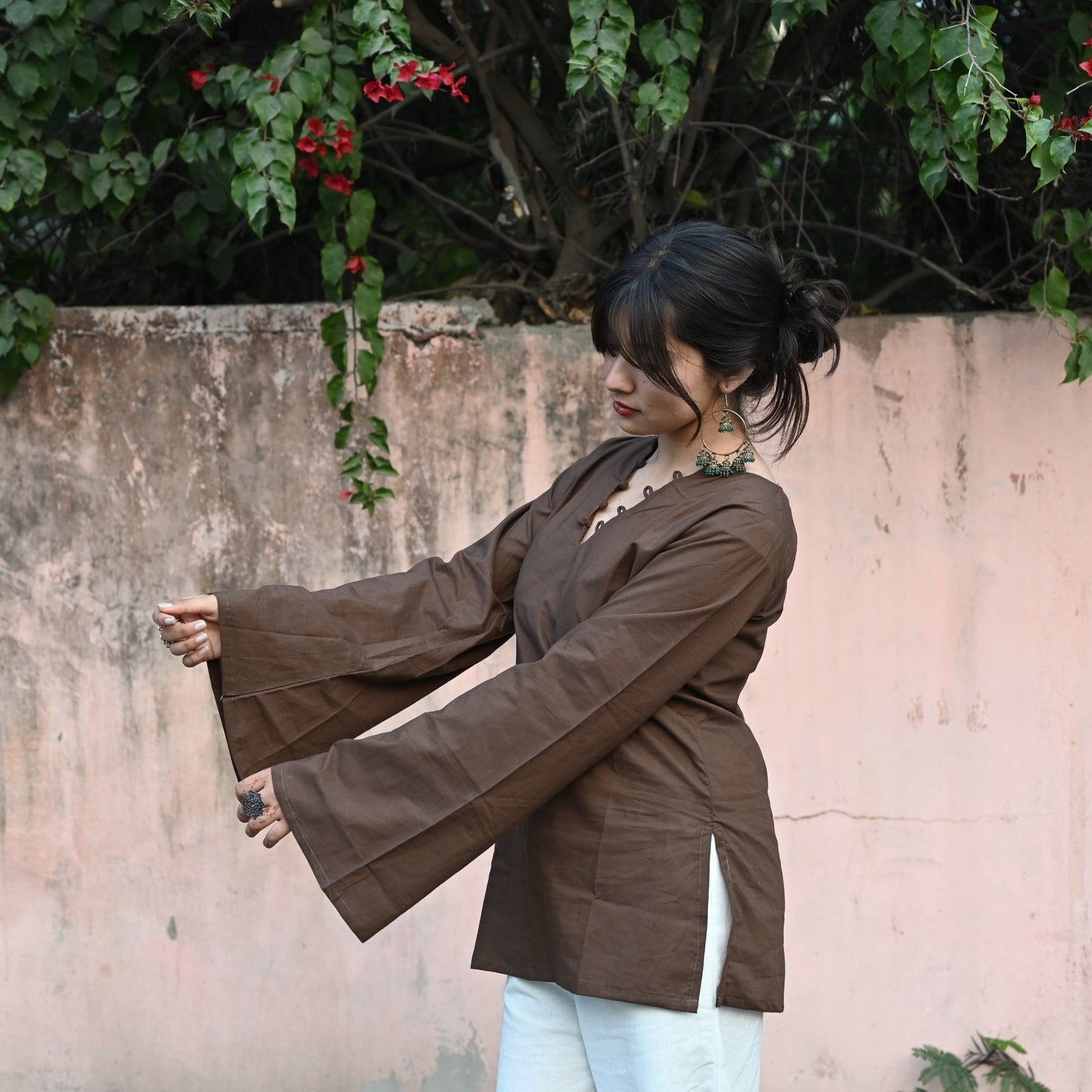 Heer Short Kurti // Brown