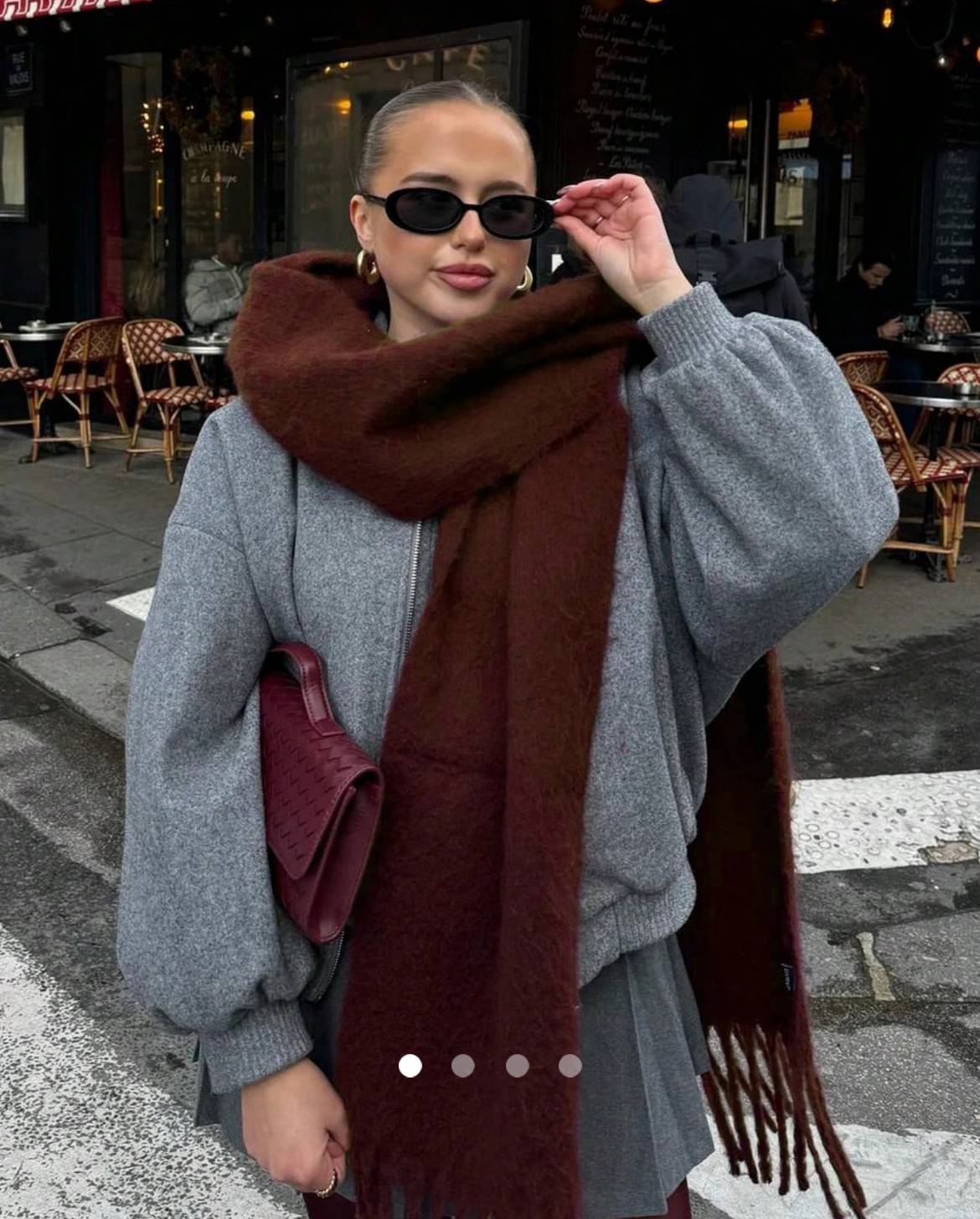 Fringe Scarf // Brown