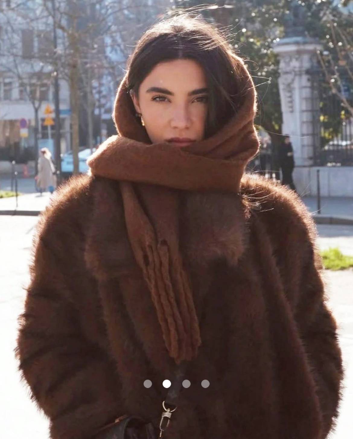 Fringe Scarf // Brown