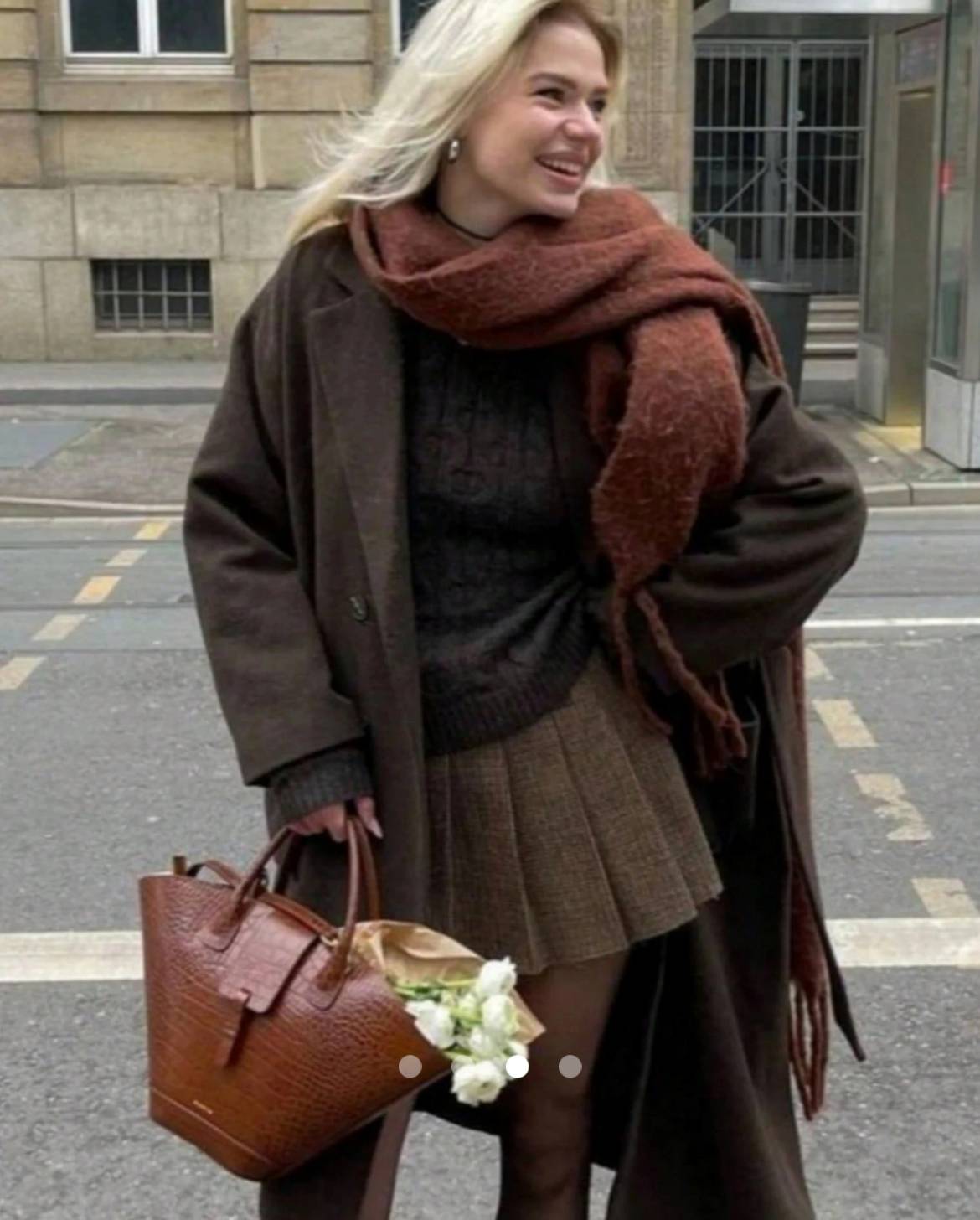 Fringe Scarf // Brown