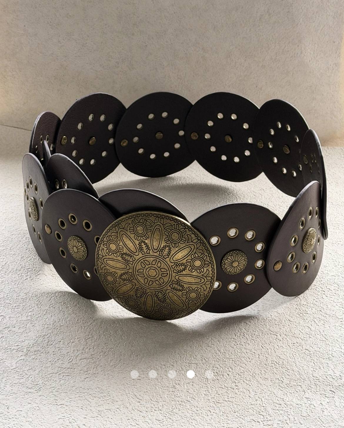 Studded Belt // Brown