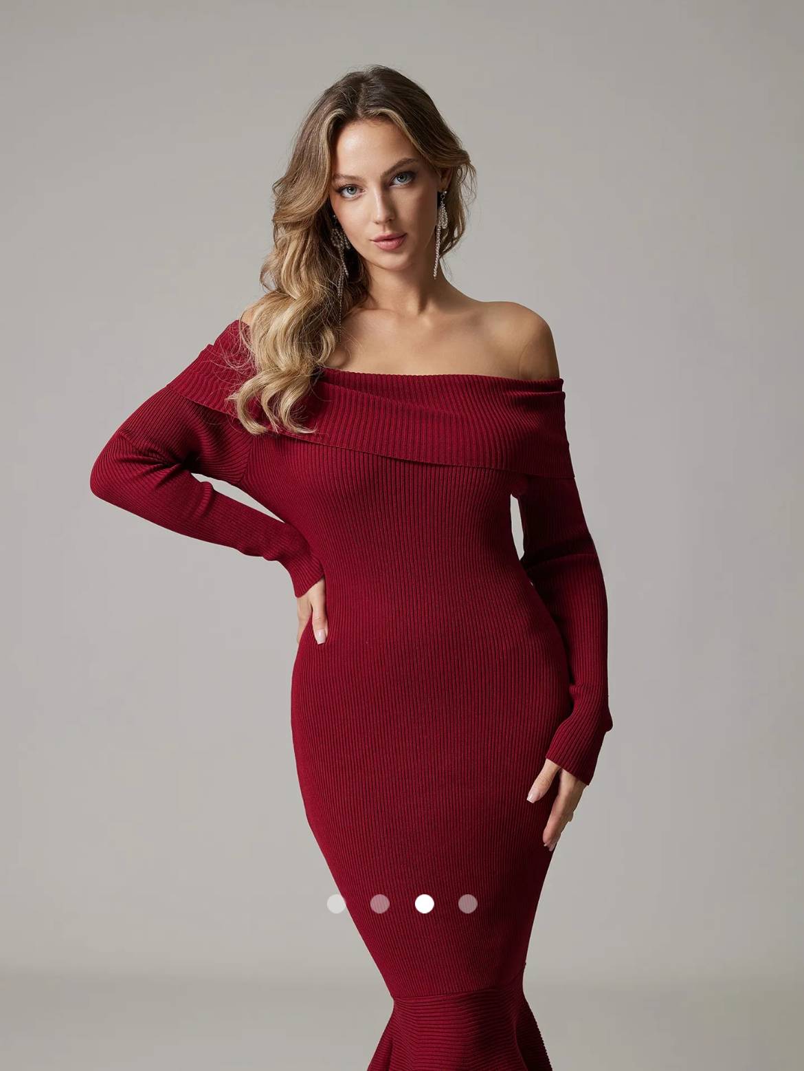 Knit Dress // Red