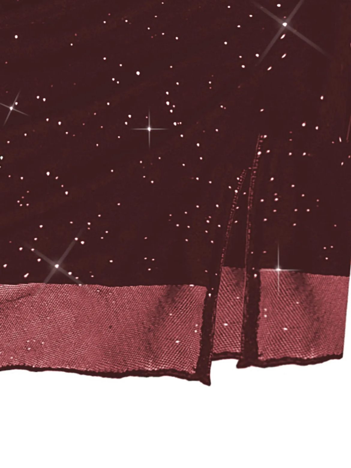 Shimmer Bodycon Dress // Burgundy