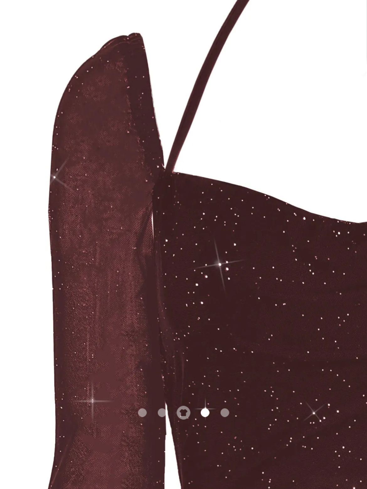 Shimmer Bodycon Dress // Burgundy