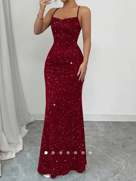 Backless Bodycon Dress // Red