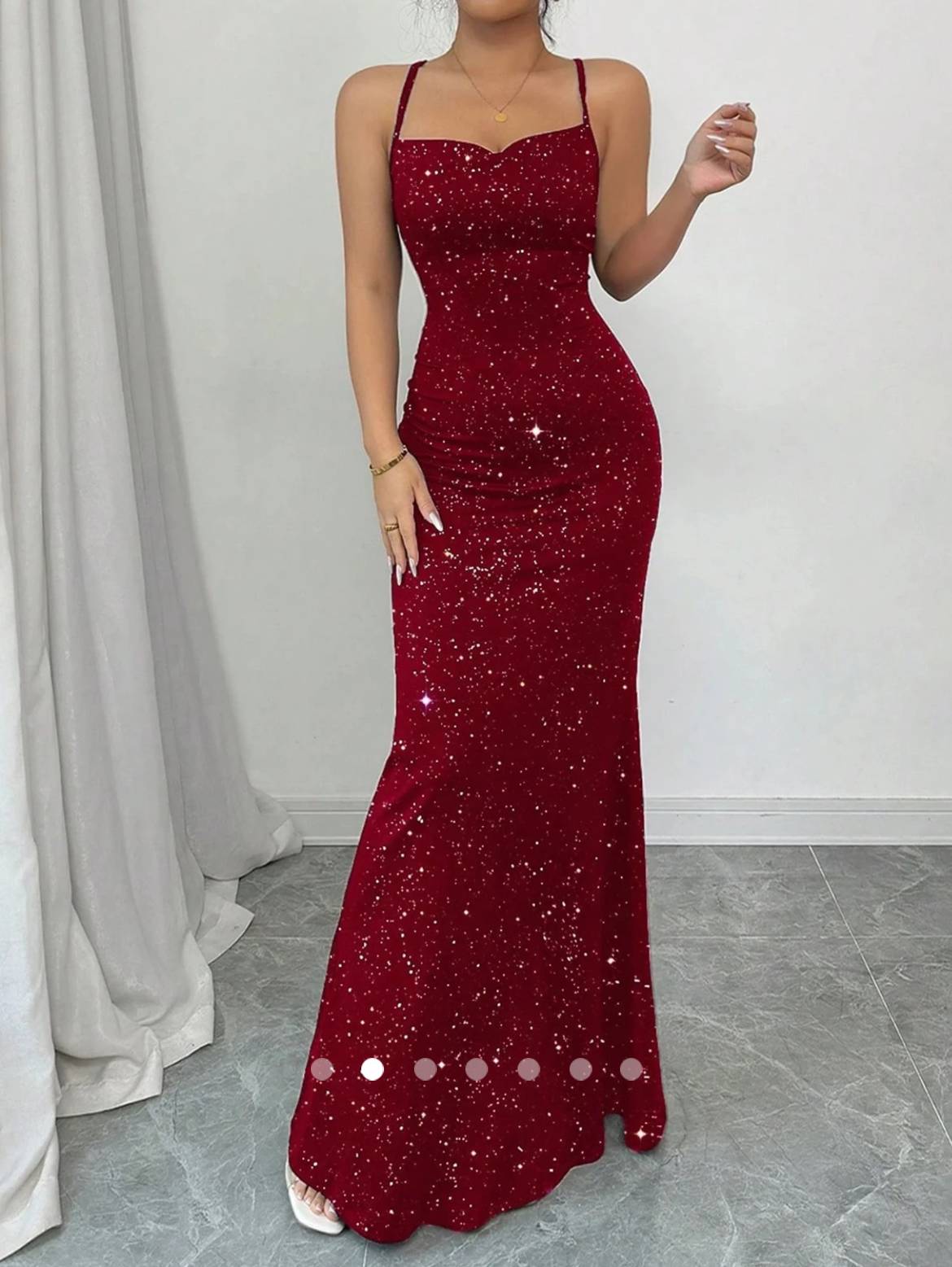 Backless Bodycon Dress // Red