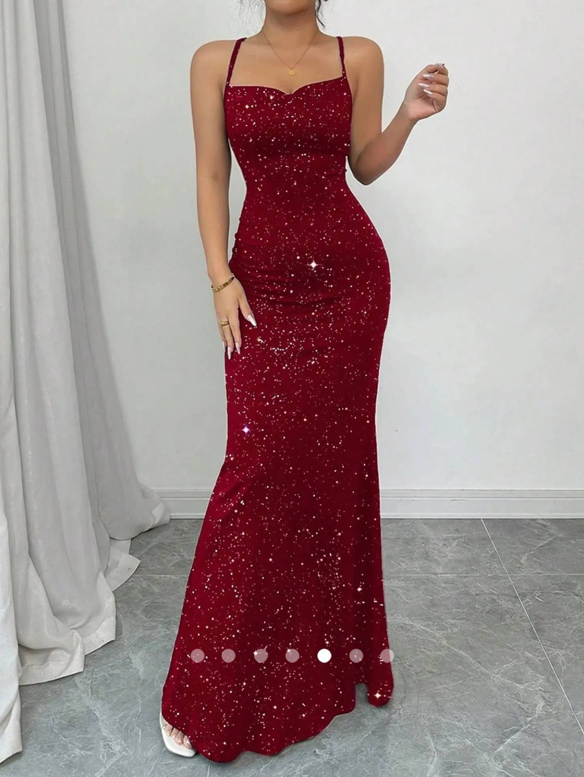 Backless Bodycon Dress // Red