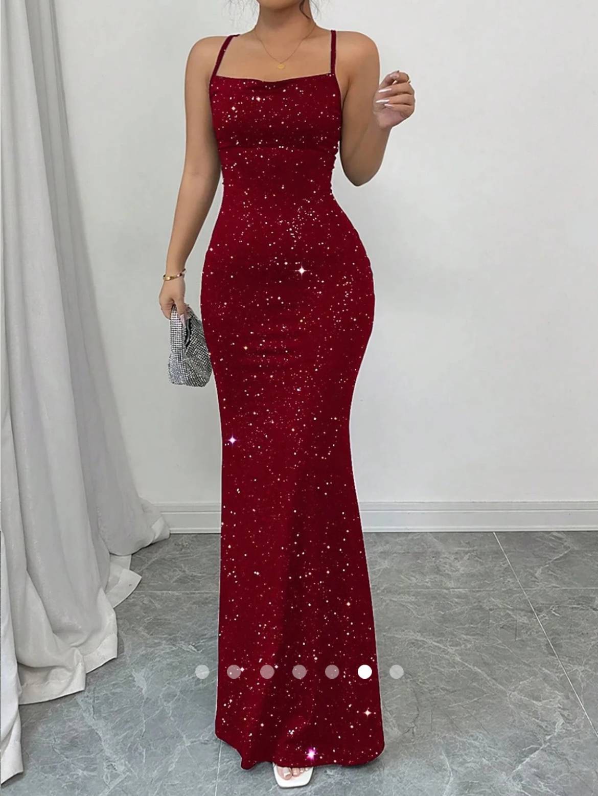 Backless Bodycon Dress // Red