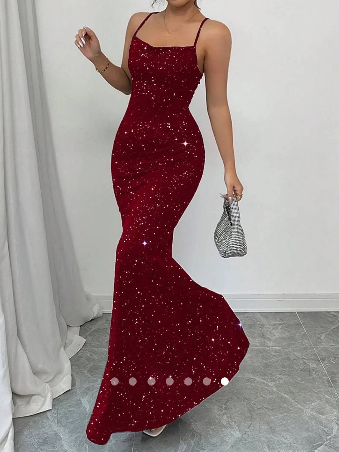 Backless Bodycon Dress // Red