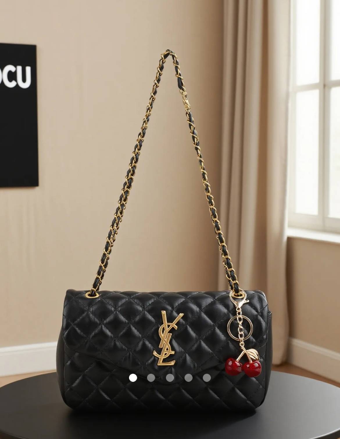 Padded Shoulder Bag // Black